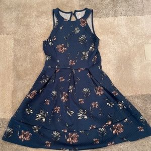 Blue/Floral A-Line Sleeveless Dress from Target